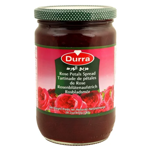 الدرة مربى الورد زجاج