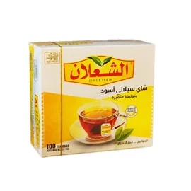 الشعلان شاي سيلاني اسود 100ظرف